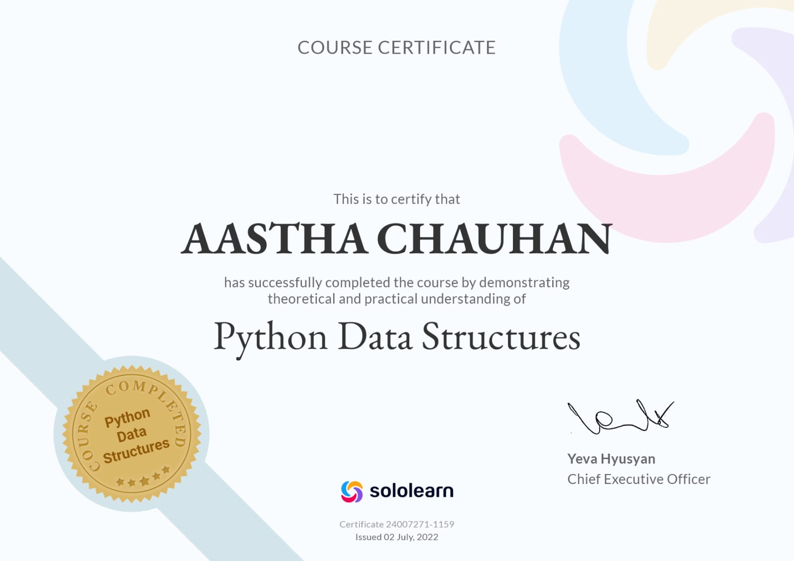 Certificate Image